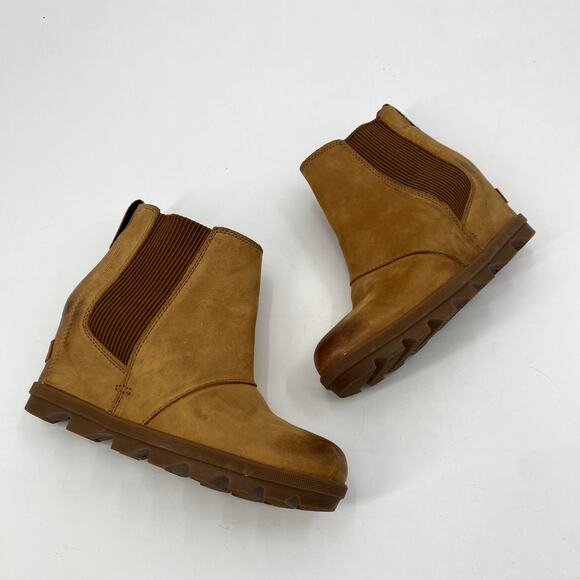 Sorel Size 7 Brown chelsea wedge Booties - Picture 2 of 8